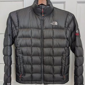 Men's North Face Summit Series 800 Puffer Jacket, Grey, Small, w/ Goose Down